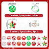 AHADERMAKER 18Pcs 9 Styles Christmas Theme Handmade Lampwork Beads GLAA-GA0002-10-2