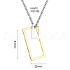 Simple Geometric Pendant Necklace TR3981-2-1