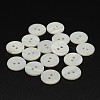 2-Hole Shell Flat Round Buttons X-BUTT-P012-12-1