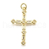 Brass Micro Pave Cubic Zirconia Pendants KK-Z100-34G-01-1