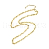 Brass Cable Chain Necklaces for Women NJEW-K282-07G-4