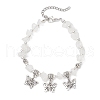 6Pcs Natural Gemstone Chip Beaded Bracelets BJEW-JB11819-3