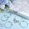 SUNNYCLUE 10Pcs Adjustable 201 Stainless Steel Expandable Bangle Making STAS-SC0008-09-4