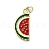 Brass Enamel Pendants KK-B136-07G-09-1