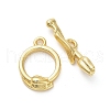 Brass Toggle Clasps KK-M314-06G-4