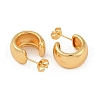 201 Stainless Steel C-Shaped Stud Earrings EJEW-I309-11G-2
