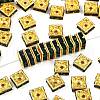 Brass Rhinestone Spacer Beads RSB074NF-12G-1