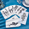 CRASPIRE 20 Sheets 20 Style Cool Body Art Removable Snake Temporary Tattoos Stickers STIC-CP0001-02-6