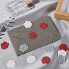 CRASPIRE 60Pcs 3 Colors Heart Adhesive Wax Seal Stickers DIY-CP0010-21-4