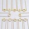 304 Stainless Steel Pendant Necklaces NJEW-K081-G-1