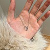 Round Ring 925 Sterling Silver Pave Cubic Zirconia Pendant Necklaces for Women NJEW-F338-01P-5