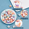 CHGCRAFT 60Pcs 3 Colors Silicone Beads SIL-CA0001-10-4
