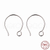 Rhodium Plated 925 Sterling Silver Earring Hooks STER-N0001-028S-1