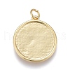 Brass Pendants ZIRC-M108-56G-2