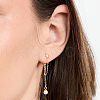 Elegant S925 Sterling Silver Round Tassel Stud Earrings SM9441-1-1