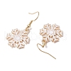 Christmas Theme Alloy Enamel Dangle Earrings EJEW-JE05830-05-4