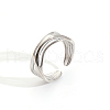 Stainless Steel Cuff Rings for Women UA7305-1-3