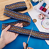 Vintage Jacquard Polyester Ribbon OCOR-WH0101-42C-3