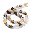 Natural Blue Chalcedony Beads Strands G-NH0021-A11-02-3