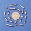 90Pcs 6 Style 304 Stainless Steel Slide On End Clasp Tubes STAS-YW0001-20-5