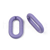 Opaque Spray Painted Acrylic Linking Rings OACR-T024-02-I05-3