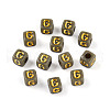 Plating Acrylic Beads OACR-N140-01G-G-1