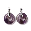 Natural Amethyst Pendants G-E059-01P-02-2