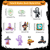 SUNNYCLUE 54Pcs 9 Styles Halloween Opaque Resin Decoden Cabochons RESI-SC0005-71A-2