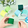   6 Rolls 6 Colors Braided Nylon Thread NWIR-PH0002-07A-3