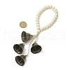 Natural Wood Beads Door Hanging HJEW-JM03356-3