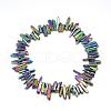 Plated Natural Quartz Crystal Beads Strands G-R435-09C-2