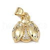 Brass Micro Pave Cubic Zirconia Pendants KK-A260-07C-G-1