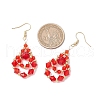 304 Stainless Steel Dangle Earrings EJEW-JE06368-05-4