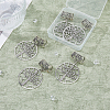 6Pcs 6 Styles Tibetan Style Alloy European Dangle Charms HJEW-FH00012-5
