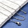 Tarnish Resistant Trendy Unisex 304 Stainless Steel Cable Chain Necklaces NJEW-M047-B-01-4