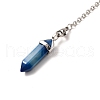 Bullet Natural Gemstone Double Terminated Pointed Pointed Dowsing Pendulums PALLOY-JF00887-5