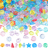 SUNNYCLUE 150G Mixed Shape Transparent Plastic Beads FIND-SC0011-72-1