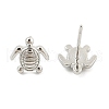Brass Stud Earrings EJEW-R016-26P-04-4