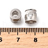 925 Sterling Silver Micro Pave Clear Cubic Zirconia Beads STER-F061-04B-P-2