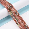 Natural Plum Blossom Jasper Beads Strands G-F247-54-2