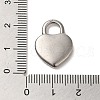 Non-Tarnish 304 Stainless Steel Pendants STAS-R223-02I-3