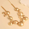Round Alloy Bib Necklaces & Bracelets Sets for Women FS-WG4790D-02-3