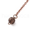 Brass Cable Chain Coil Dowsing Pendulums HJEW-D004-01-4