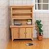 Wooden Three-Door Vertical Cabinet Home Decor Ornament PW-WG50331-01-4