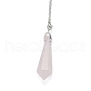 Natural & Synthetic Mixed Gemstone Dowsing Pendulum Pendants G-I300-A-4