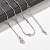 Brass Satellite Chains Necklaces for Women NJEW-D302-16P-1