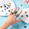 Kissitty 30pcs 15 Style Natural & Synthetic Gemstone Cabochons G-KS0001-08-6
