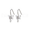 Brass Earring Hooks KK-S356-658P-NF-1