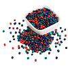 Opaque Glass Round Seed Beads GLAA-TAC0025-07B-08-2