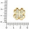 Brass Micro Pave Cubic Zirconia Beads KK-H203-09G-3